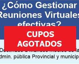 Curso: ¿Cómo Gestionar Reuniones Virtuales efectivas?