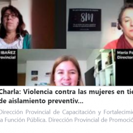 Charla sobre “Violencia contra las Mujeres en tiempos de Aislamiento social, preventivo y obligatorio”