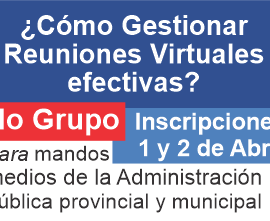 Curso: ¿Cómo Gestionar Reuniones Virtuales efectivas? – 2do Grupo