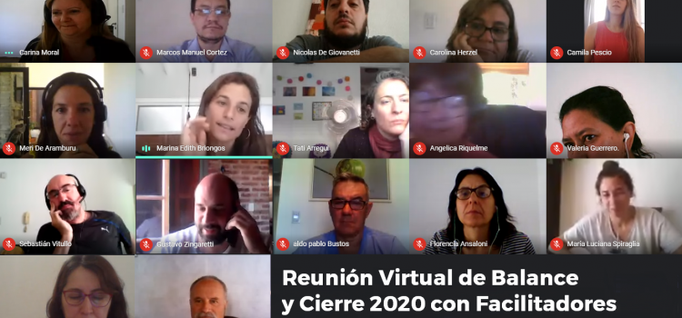 Reunión Virtual de Balance y Cierre 2020 con Facilitadores Internos