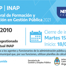 Plan federal 2021: «Excel 2010. Básico»
