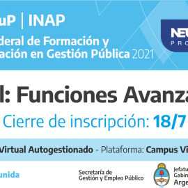 Plan Federal 2021: “Excel Funciones Avanzadas”