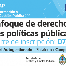 Plan Federal 2021. “El enfoque de derechos en las políticas públicas”