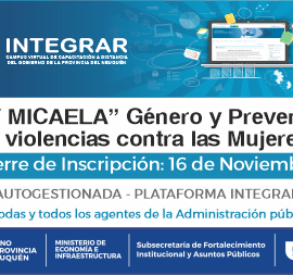 INTEGRAR. “Ley Micaela” 6ta Edición. Inscripciones abiertas