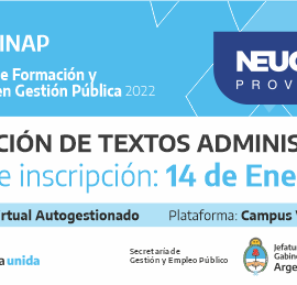 Plan Federal 2022. “Producción de Textos Administrativos”