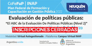 Plan Federal 2022. “Evaluación de Políticas Públicas”: Los usos de la Evaluación (Nivel 2)