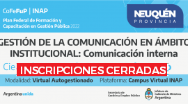 Plan Federal 2022. “Gestión de la Comunicación en el Ámbito Institucional: Comunicación Interna”