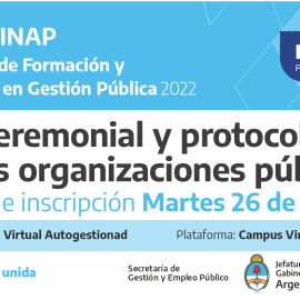 Plan Federal 2022 “Ceremonial y Protocolo en las Organizaciones públicas”