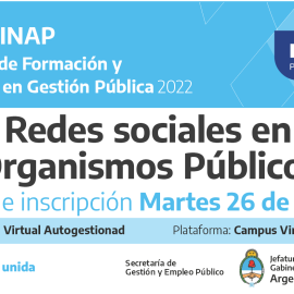 Plan Federal 2022. “Redes Sociales en las organizaciones públicas”