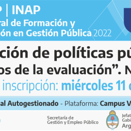Plan Federal 2022. “Evaluación de Políticas Públicas: Los usos de la evaluación”. Nivel 2