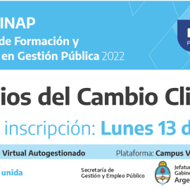 Plan Federal 2022. “Principios del Cambio Climático”