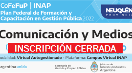 Plan Federal 2022. Destinado a las y los agentes de la administración pública provincial y municipal, con independencia de las tareas que desarrolle.