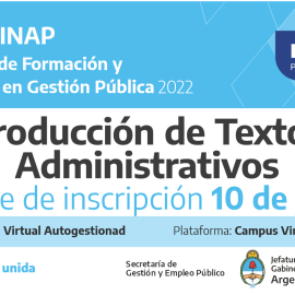 Plan Federal 2022. “Producción de textos administrativos”
