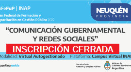 Plan Federal 2022. “Comunicación Gubernamental y Redes Sociales”. Desafíos para la Administración Pública