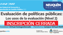 Plan Federal 2022. “Evaluación de políticas públicas”: Los usos de la evaluación (Nivel 2)