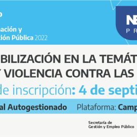 Plan Federal 2022. “Sensibilización en la temática de género y violencia contra las mujeres”