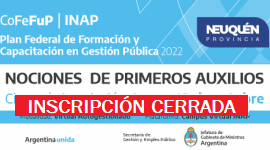 Plan Federal 2022. PRIMEROS AUXILIOS
