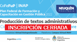Plan Federal 2022. “Redacción de textos administrativos”