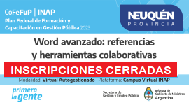 Plan Federal 2023. Eje de Formación Instrumental
