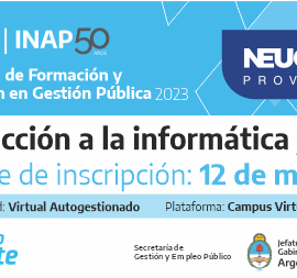 Plan Federal 2023. Eje de Formación Instrumental
