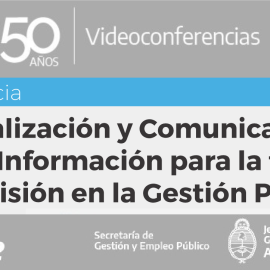 Conferencias INAP. Martes 4 de abril  de 11 a 12 hs